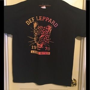 NWT Def Leppard by Goodie Two Sleeve Adult T-Shirt